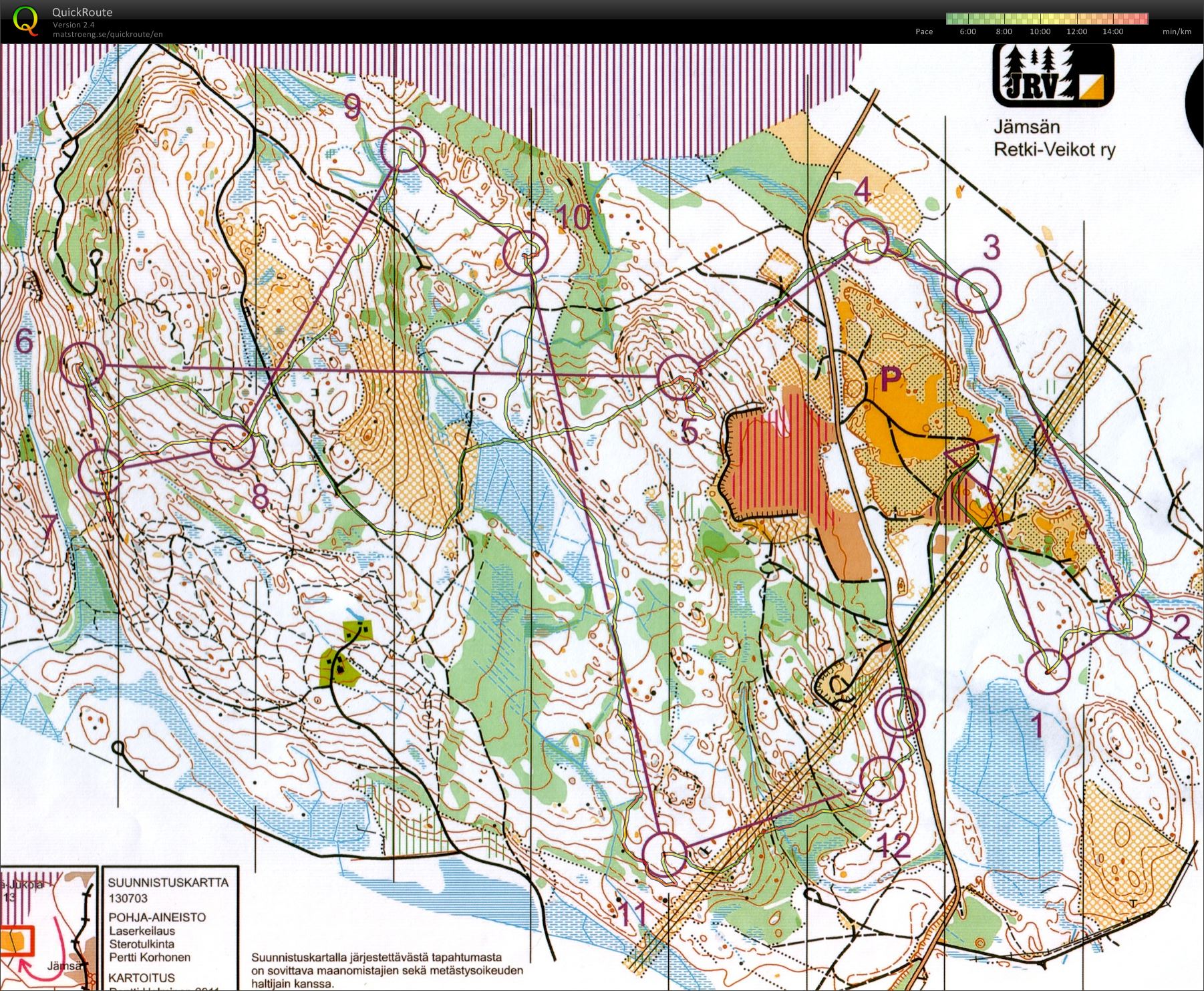 Jukola Training #2, night (2013-06-13)