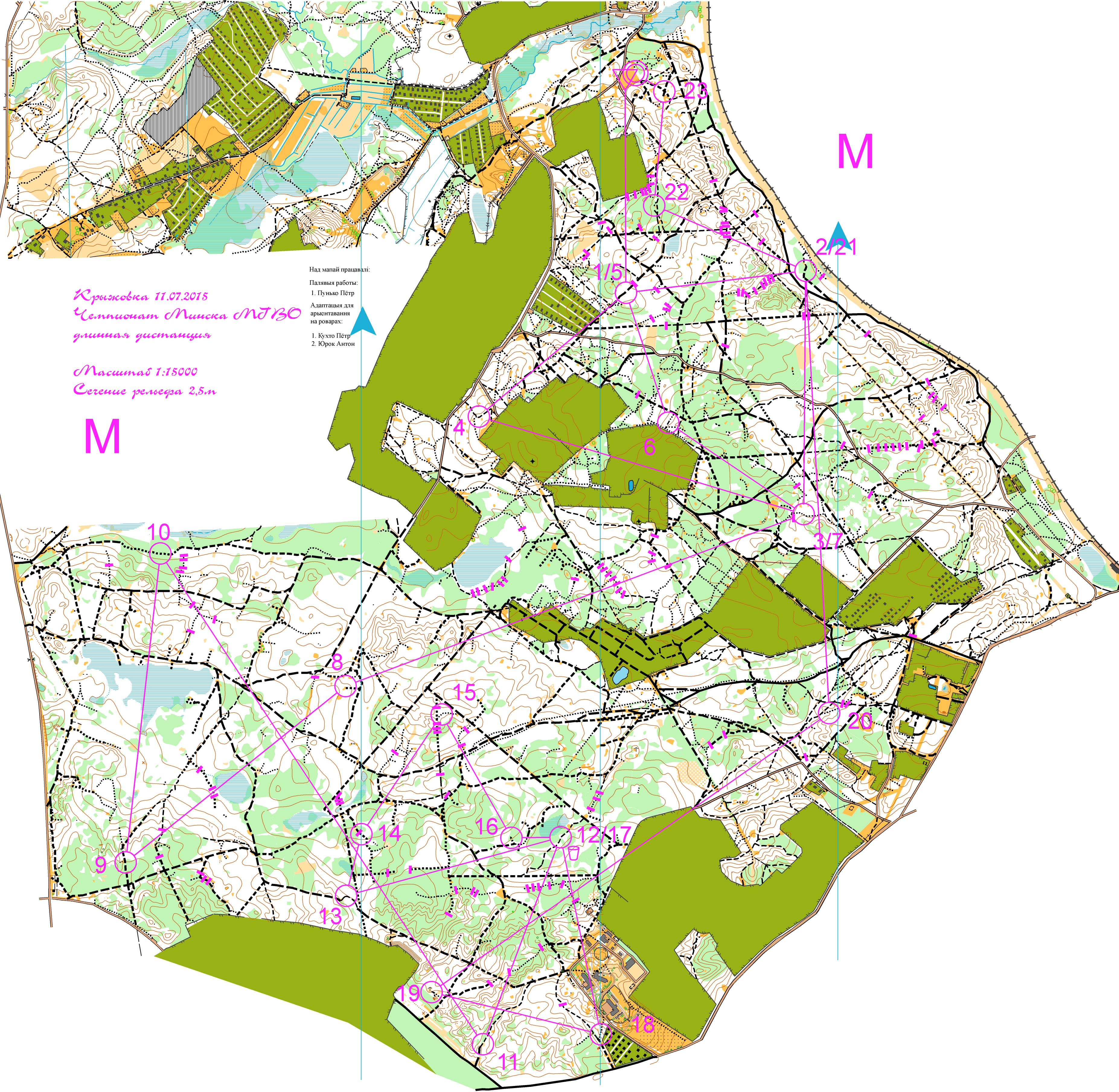 Чемпионат Минска по MTBO Long M (2015-07-11)