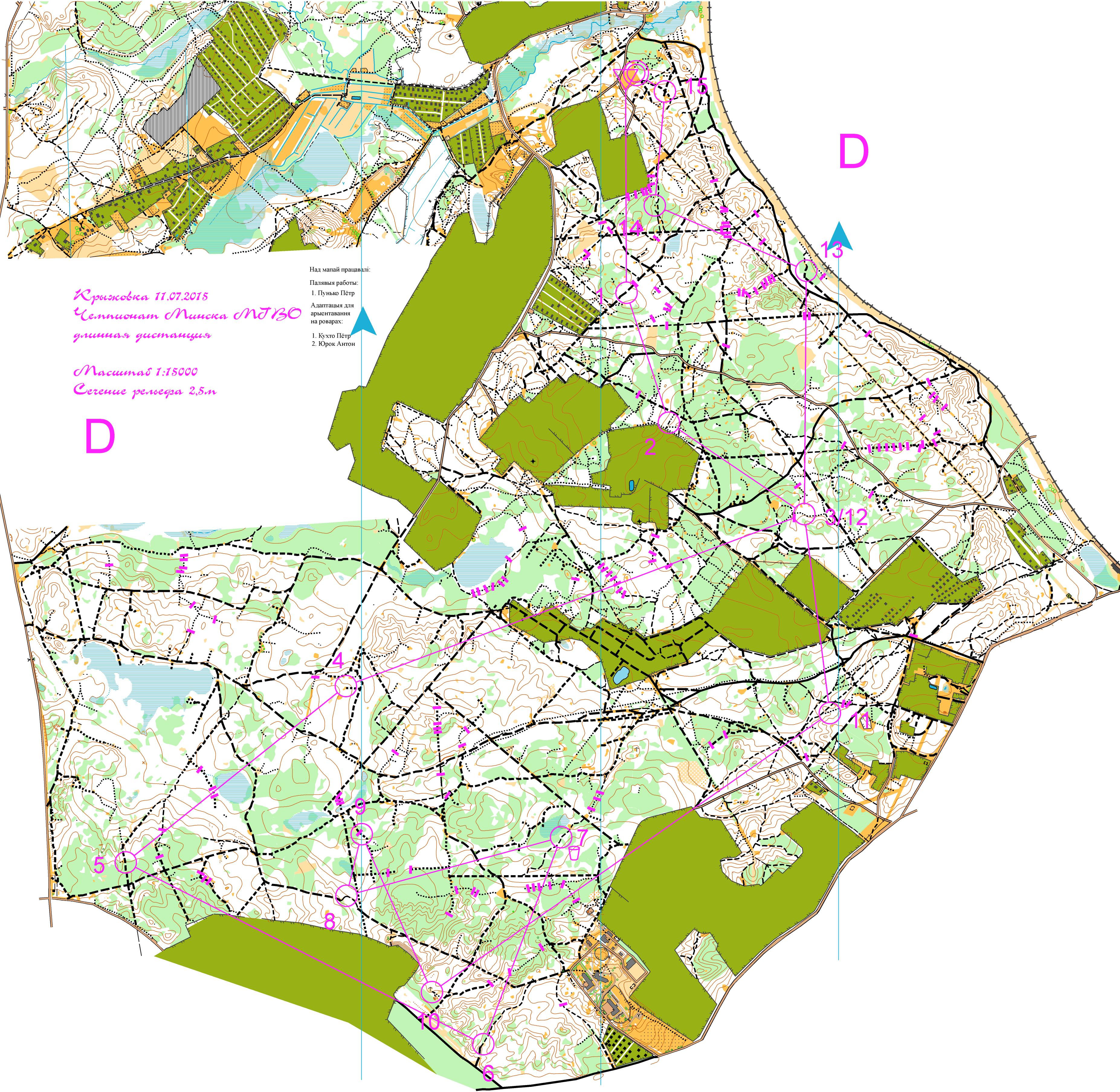 Чемпионат Минска по MTBO Long D (2015-07-11)